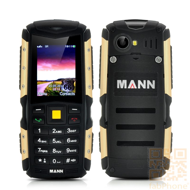 MANN ZUG S Outdoor Handy, IP67 wasserdicht, staubdicht, schockresistent, 2570mAh Akku in Gold