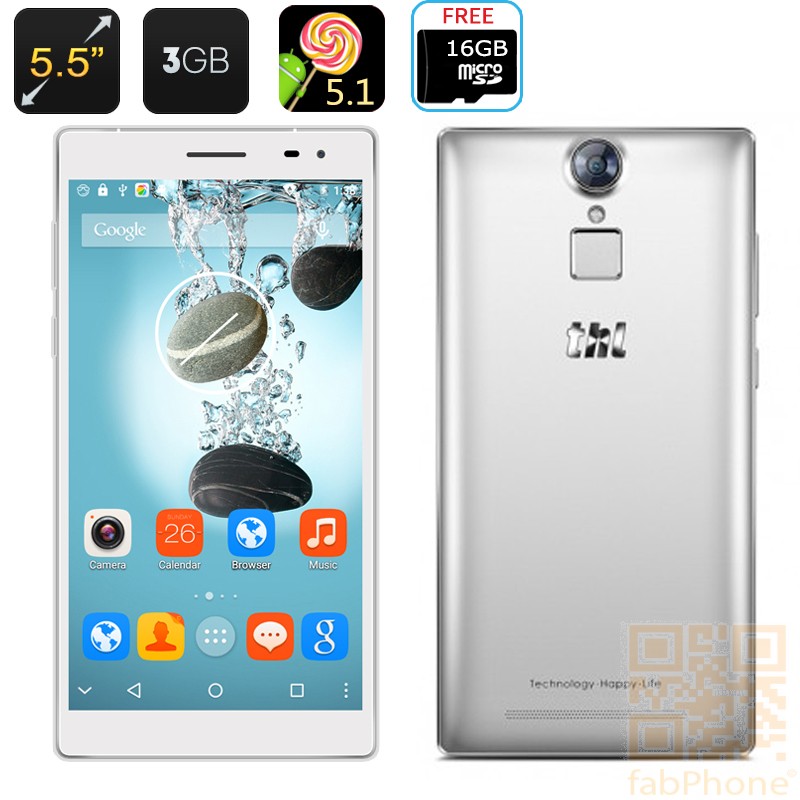 THL T7 Smartphone - 5.5 Zoll IPS Display, 64bit Octa Core mit  3GB RAM, 16GB ROM, 4G, Android 5.1