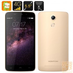 HOMTOM HT17 Smartphone - 5.5 Zoll HD Display, Android 6.0, Quad Core,  LTE  in Gold