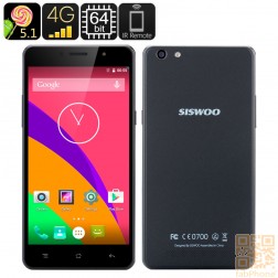 Siswoo C55 Longbow 5,5 Zoll Smartphone, 4G Konnektivität, 64Bit Octa Core mit  2 GB RAM, 13MP Kamera, IR-Kontrolle, Smart Wake in Schwarz