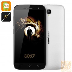 Ulefone U007 5 Zoll  Smartphone - Android 6, Sony Kamera, Quad Core CPU mit 1GB RAM, 8GB Speicher, Dual SIM  in Weiß